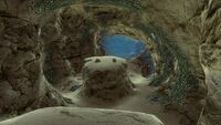 The Safe Shallows caves also house Sandstone Outcrops.