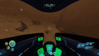 A Reaper stealing a seamoth