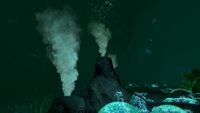 White smokers next to the Sea Dragon Leviathan Skeleton