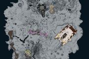 Map of the Jellyshroom Cave, entrance points
