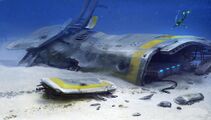 Small explorable wreck's Concept Art