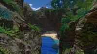Another path leading to the underwater entrance of the area