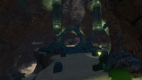 Mountain Island teleporter, deactivated.