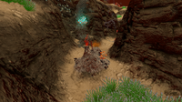 A small trench in the Aquarium