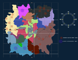 A map of the location and patrol area of every above-ground leviathan.