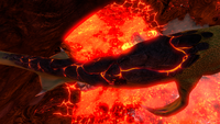 The magma shell on the Lava Lizard's back