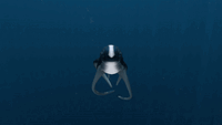 The Cuddlefish being teased and then slapping the treat out of the player's hand