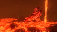 A Lava Larva in the Lava Lakes