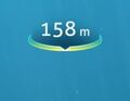 The HUD Indicator at 158m