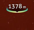 The HUD Indicator at 1378m