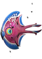 A render of a fish currently known as a "Halfmoon".