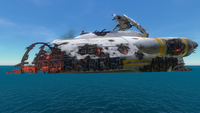 Port side, post-explosion