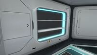 The Wall Shelves placed in a Seabase