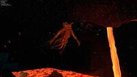 Sea dragon in the lava zone