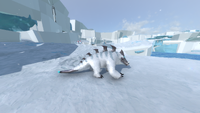 Snowstalker in the Glacial Basin during the day