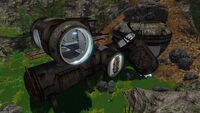 View of the Abandoned Seabase on the Floating Island