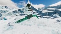 Another cable in the Arctic Spires, albeit is still intact.