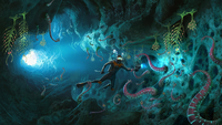 Early cave concept - by unknown artist