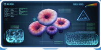 Acid mushrooms after being scanned