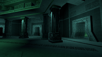 Some doors leading to the Teleporter Rooms