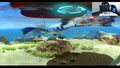 A streamer using the Oculus Rift for playing Subnautica