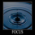 A motivational poster displaying a ripple of water