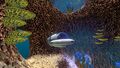 Seamoth fits inside the underwater islands caves