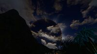 A solar eclipse, taken on the Floating Island.