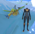 Inflated Brinewing next to the player