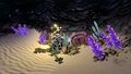 One of the many clusters of Flora in the Precursor Cache Cave