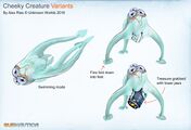 "Cheeky Creature Variants" #1 (unused) - by Alex Ries