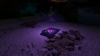 Another of the eight Purple Tablet on Mountain Island at night