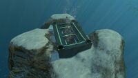 An Alien Pipe Entrance Point in the Underwater Islands