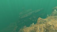 The eastern side of the Mercury 2s stern.