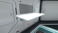 Single Wall Shelf placed in a Seabase