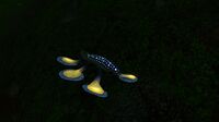 A Hoverfish wandering in the night, within the biome