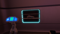 The Aurora Miniature on the Wall Shelf in the Aurora.