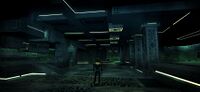 Quarantine Enforcement Platform interior Concept Art by Pat Presley