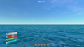 The HUD in game mode Survival