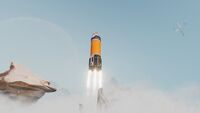 The Exchanger Rocket launching
