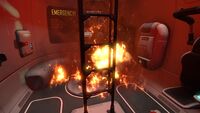 The fire inside Lifepod 5