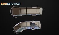 Curved base interior model from Sketchfab