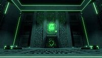 A data terminal found within the structure