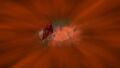 Taking damage from the eruption