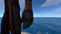 The player wearing the Reinforced Gloves