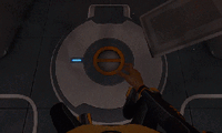 The player opening the bottom hatch to exit Lifepod 5 for the first time