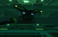 The Sea Emperor Leviathan observing the player upon entering the Aquarium