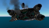 Stern, pre-explosion