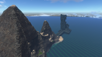 The Mountain Island from above