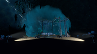 The Frozen Leviathan, contained within an ice wall
